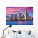 San Diego California Evening Skyline Wall Decal