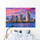 San Diego California Evening Skyline Wall Decal