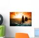 Cold Winter Sunset Landscape Wall Decal