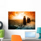Cold Winter Sunset Landscape Wall Decal