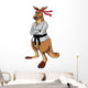 Kangaroo Character Sensei Wall Decal