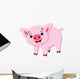 Cute Pig Cartoon Wall Decal