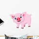 Cute Pig Cartoon Wall Decal