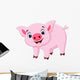 Cute Pig Cartoon Wall Decal