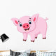 Cute Pig Cartoon Wall Decal