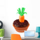 Easter Carrot Cupcake Wall Decal