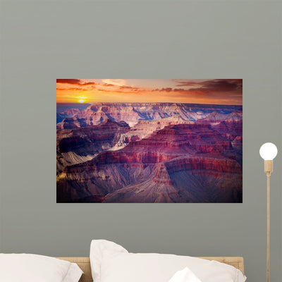 Grand Canyon National Park Wall Decal shown on a wall