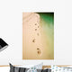 Footprints Beach Wall Decal Design 2