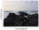 Ocean Waves Splashing Over Lava Rocks Wall Mural