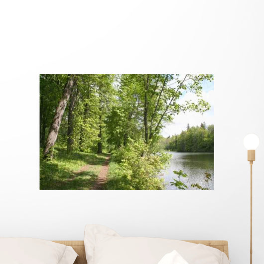 Landscape with Pathway along Wall Decal
