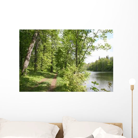 Landscape with Pathway along Wall Decal