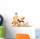 Farm Animals with Haystack Wall Decal