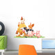 Farm Animals with Haystack Wall Decal