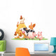 Farm Animals with Haystack Wall Decal