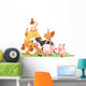 Farm Animals with Haystack Wall Decal