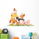 Farm Animals with Haystack Wall Decal