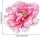 watercolor,flower,postcard,peony, Wall Decal