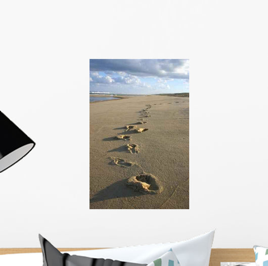 Footprints Sand Wall Decal Design 4