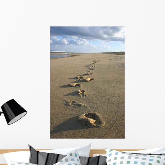 Footprints Sand Wall Decal Design 4