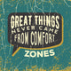 inspirational quote. great things never came from comfirt zones. Wall Mural
