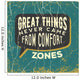 inspirational quote. great things never came from comfirt zones. Wall Mural