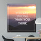 Inspirational quote on blurred background with vintage filter Wall Mural