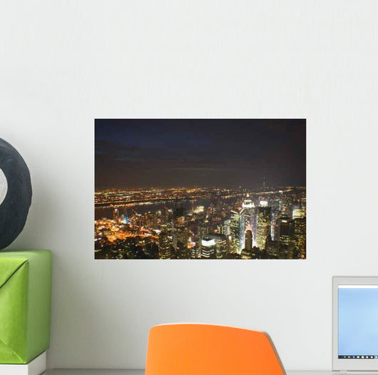 Time Square Night Wall Decal
