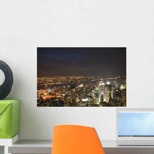 Time Square Night Wall Decal