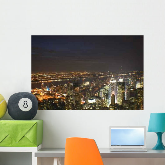 Time Square Night Wall Decal