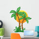 Coconut Sunrise Wall Decal