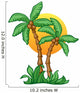 Coconut Sunrise Wall Decal