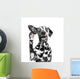 Dog Listens Attentively to Wall Decal