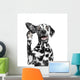 Dog Listens Attentively to Wall Decal