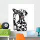 Dog Listens Attentively to Wall Decal