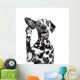 Dog Listens Attentively to Wall Decal