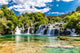 Waterfall In Krka National Park -Dalmatia, Croatia Wall Mural