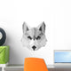 Abstract Grey Wolf Wall Decal