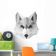 Abstract Grey Wolf Wall Decal