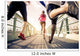 Joggers running outdoors Wall Mural