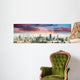 Magnificence of Melbourne skyline. City panoramic view at sunset Wall Mural