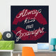Romantic typography poster Wall Mural
