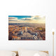 Saint Peter's Square in Vatican and aerial view of Rome Wall Mural