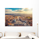 Saint Peter's Square in Vatican and aerial view of Rome Wall Mural