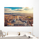 Saint Peter's Square in Vatican and aerial view of Rome Wall Mural