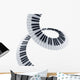 Spiral Piano Keys Wall Decal