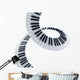 Spiral Piano Keys Wall Decal