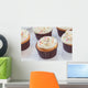 Close up of vanilla cupcake Wall Mural