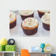 Close up of vanilla cupcake Wall Mural