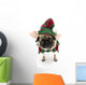 Dog Decals - Isolated Elf Pug Wall Decal
