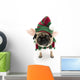 Dog Decals - Isolated Elf Pug Wall Decal